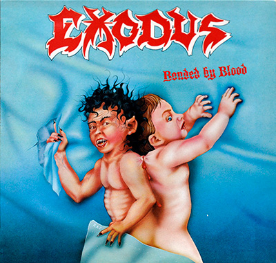 EXODUS - Bonded By Blood (1985, France)  album front cover vinyl record